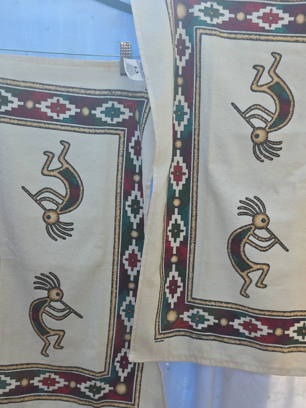 Vintage Kay Dee Designs Kokopelli Tea Towels Set of 2